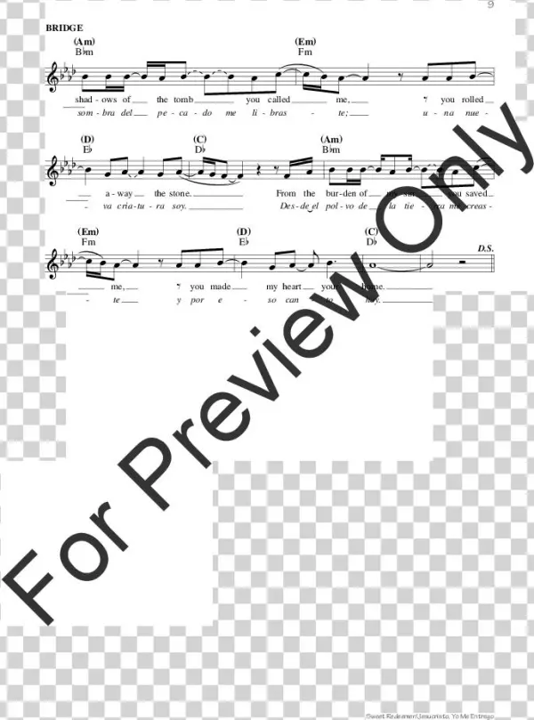 Sweet Redeemer / Jesucristo Yo Me Entrego Thumbnail - Violin