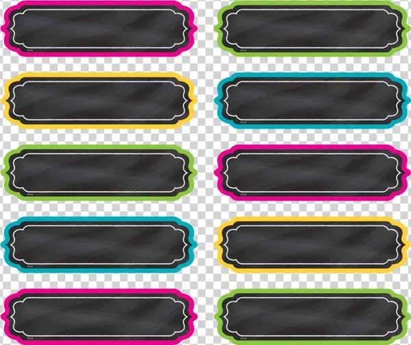 Teacher Created Resources Chalkboard Brights Labels