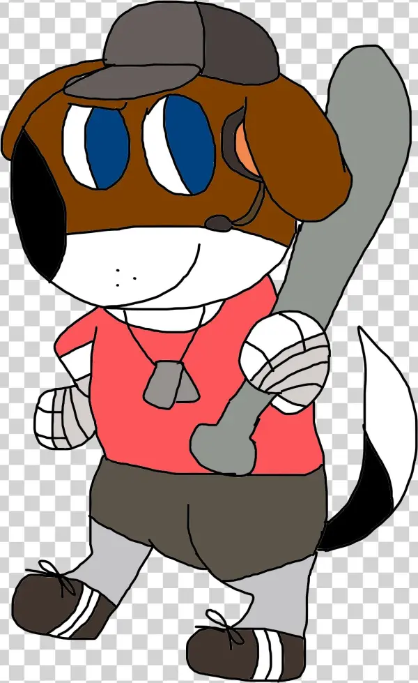 Team Fortress - Red Team - Scout - Cartoon