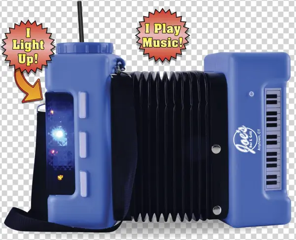 100oz Plastic Light-up & Sound Accordion - Garmon