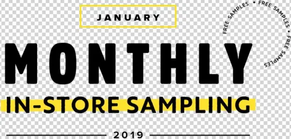 2019 January Monthly Instore Sampling - Graphics