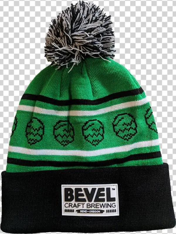 Bevel Pom Pom Beanie - Beanie