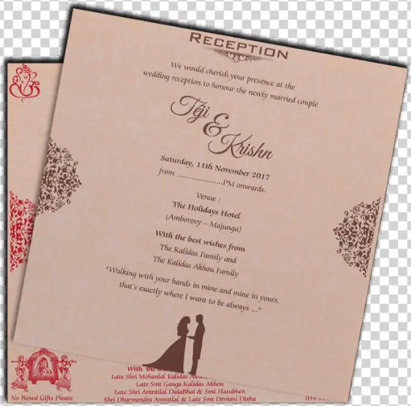 Hindu Wedding Cards - Chalene Johnson