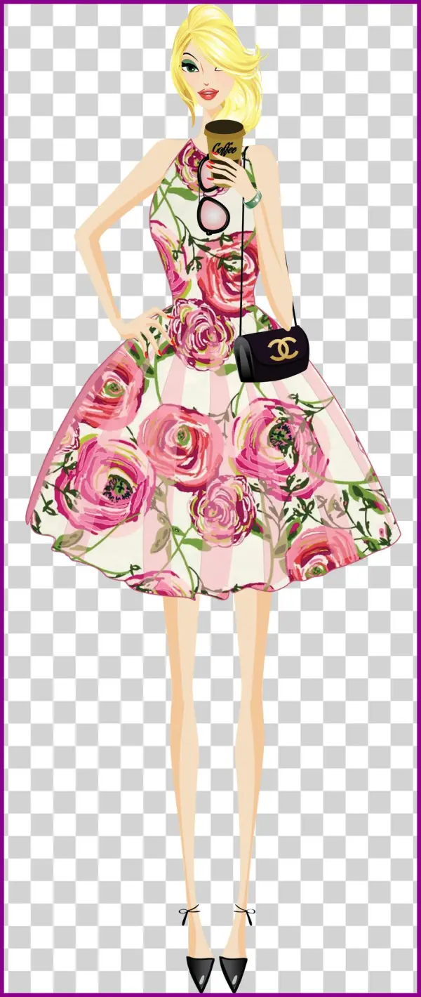 Pink Dress Clipart Transparent