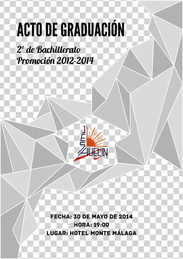 Portada Programa Graduación - Ies Huelin