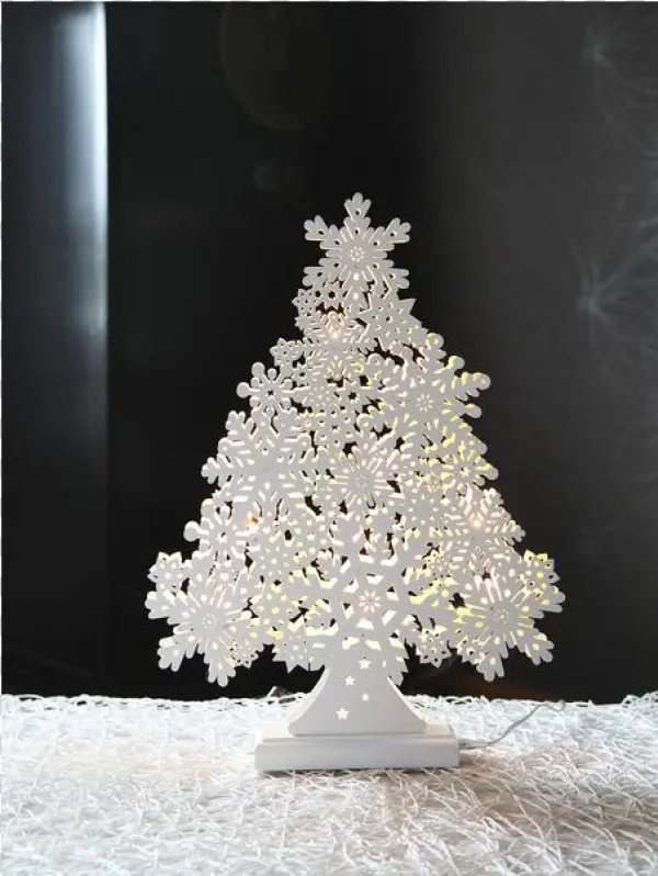Table Decoration Snow - Елочка Снежинка