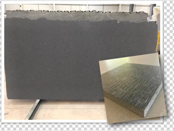 This Plain Black Granite Is Transformed By The Linear - Plywood