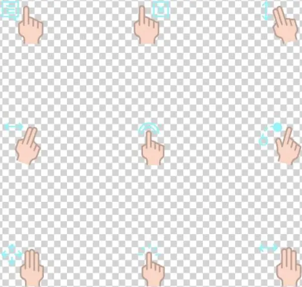 Touch Gesture - Cartoon
