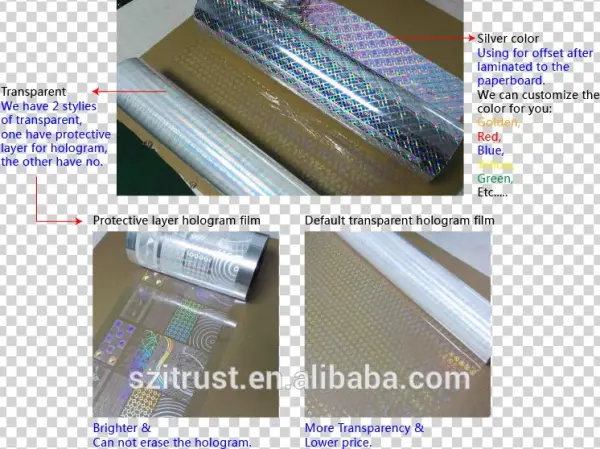Transparent Hologram Film - Plywood
