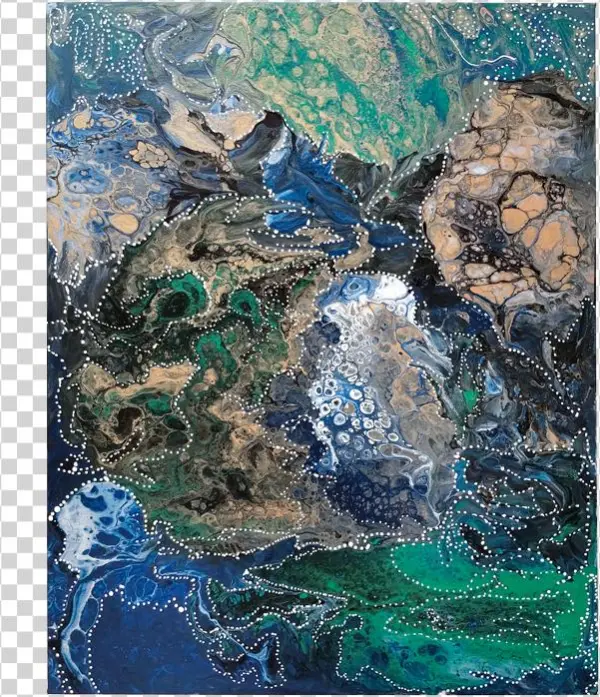 Abstract Art Helenas Journey - Painting