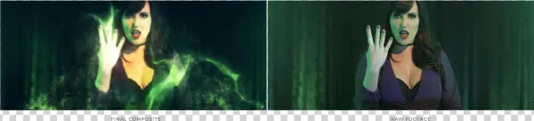 Before And After Green Screen - Aurora