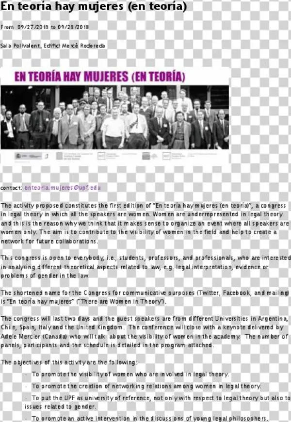 En Teoría Hay Mujeres - Document