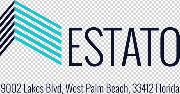 Estato Logo Building With Address