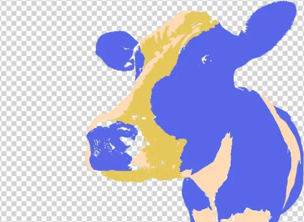 Happy Cow Outline