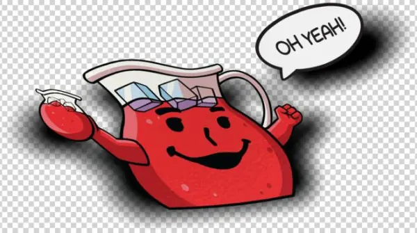 Kool Aid Oh Yeah Peeker Sticker - Cartoon