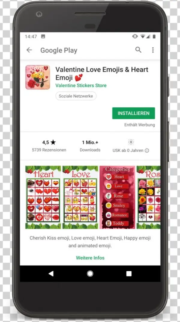 Play Store Rich Formatting App Title Framed - Smartphone