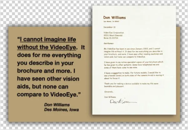 05 I Cannot Imagine Life Without The Videoeye