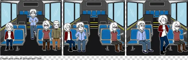 Bus Travel - Cartoon