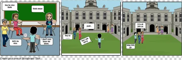 Character Vs Character Vs Nature - Cartoon