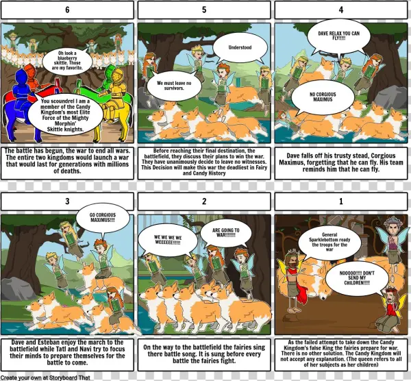 Human-fairy War - Cartoon