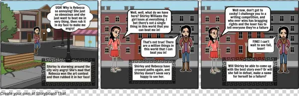 Shirley Is Storming Around The City Very Angry She - Cartoon