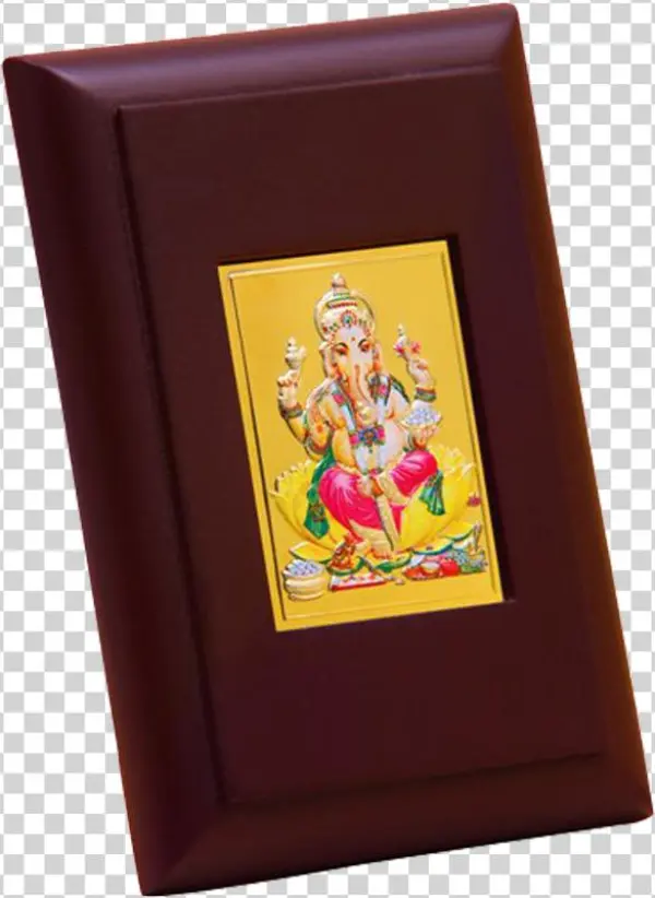 Table Ganeshji Rectangle Meenakari - Cartoon