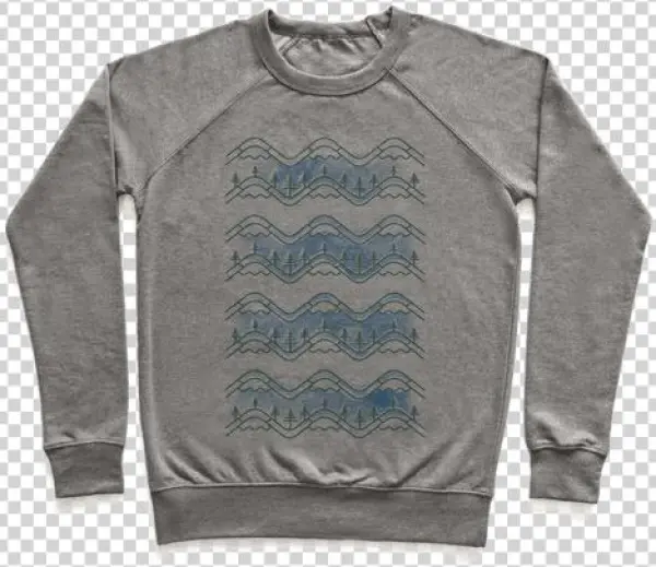 Watercolor Mountains Pullover - Baby Onesie It's Cold Af Outside Parody Pullover: Funny