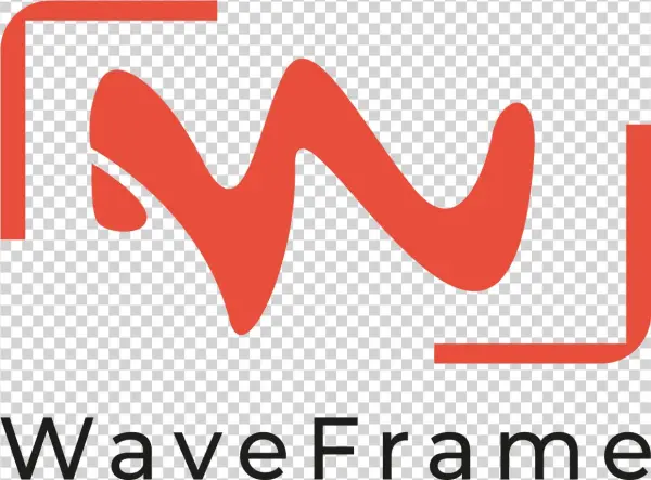 Waveframe Logo Saumon - Graphic Design