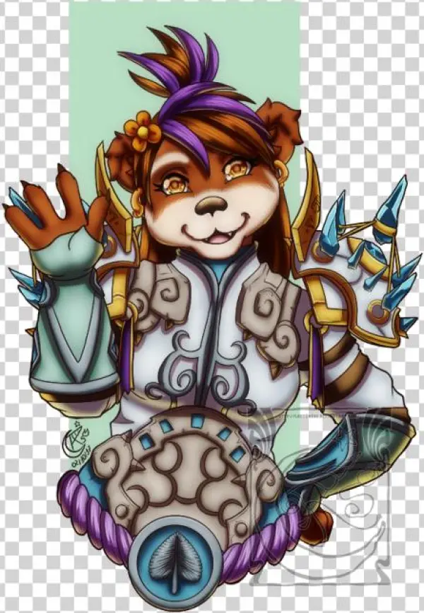 Art Trade With Another Artist On Twitter, A Cute Pandaren - Cartoon