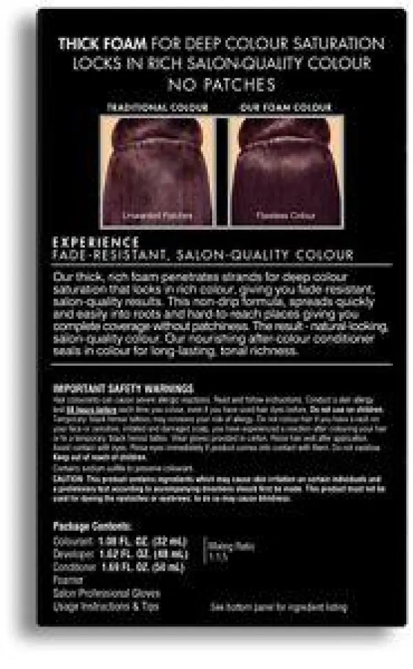 Back - John Frieda Precision Foam Colour Hair Dye, Dark Cool