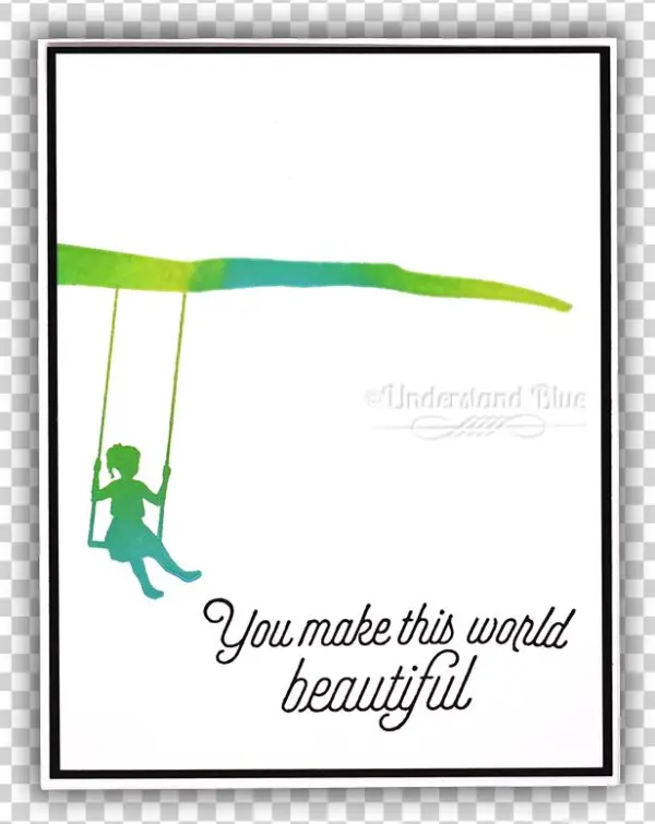 Hero Arts Ombre Reactive Ink My Monthly Hero Card By - Travel