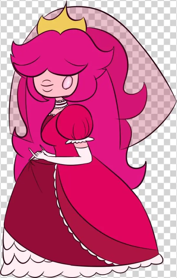 Pink Star Sapphire - Cartoon