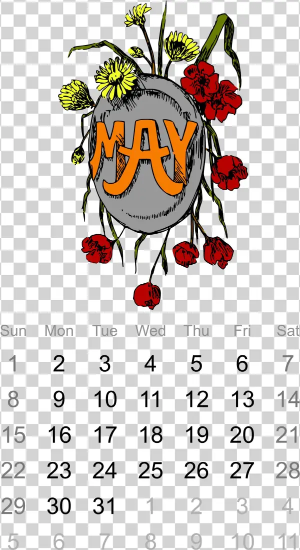 This Free Icons Png Design Of 2016 May Calendar