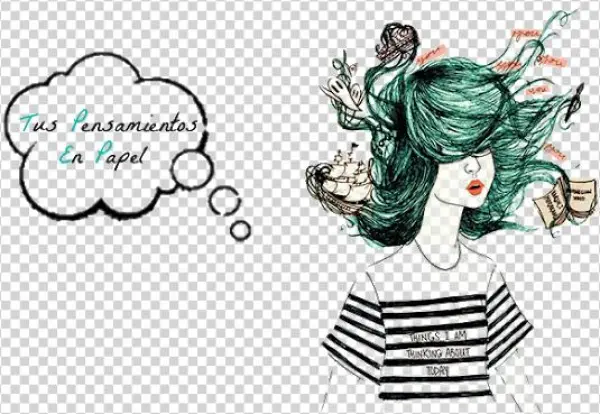 Tus Pensamientos En Papel - Cartoon