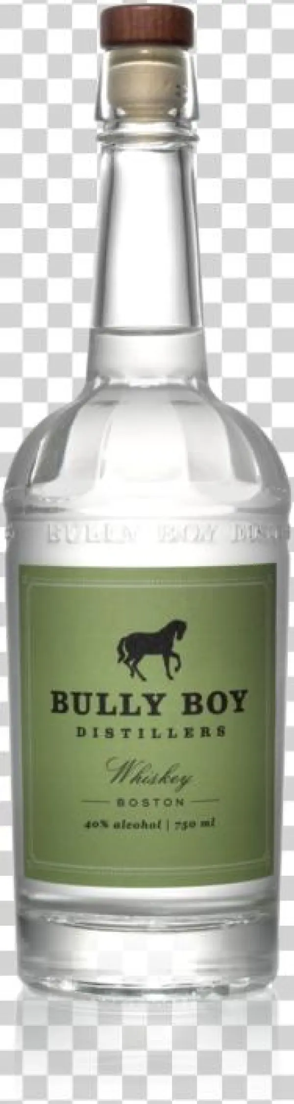White Whiskey Bottle