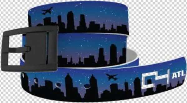 Atlanta Skyline Classic - C4 Belts C4 Design Belt: Snakeskin Grey Strap/black