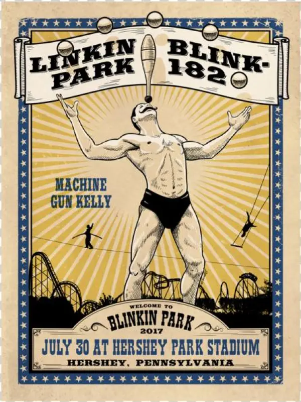 Blinkin Hershey Park Show Poster - Blinkin Park