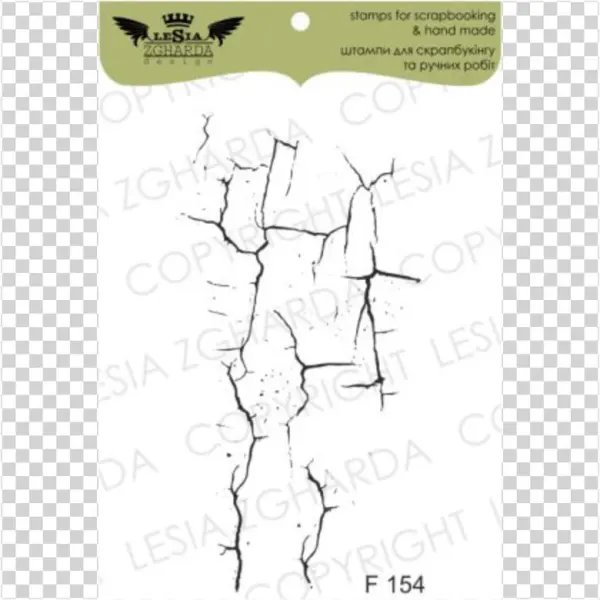 {f154} Stamp "craquelure " - Craquelure