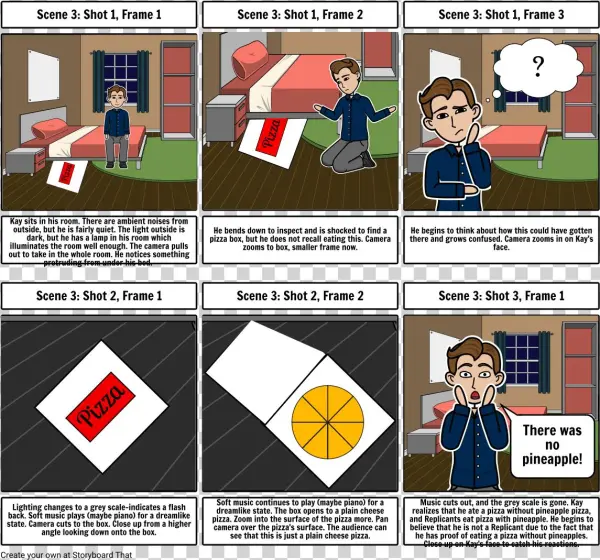 Fiction To Film Storyboard - Cartoon
