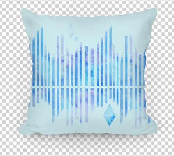 Abstract Winter Crystals Pillow - Cushion