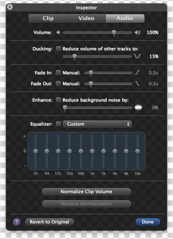 Adjust The Volume To 0% - Imovie