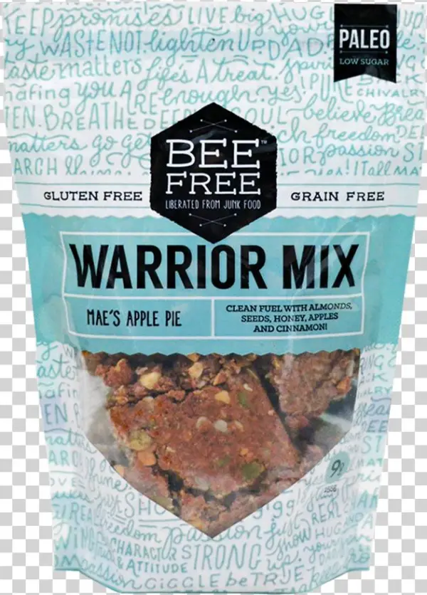 Beefree Gluten-free Bakery Mae's Apple Pie Warrior - Beefree Warrior Mix Granola Gluten Free, Grain Free,