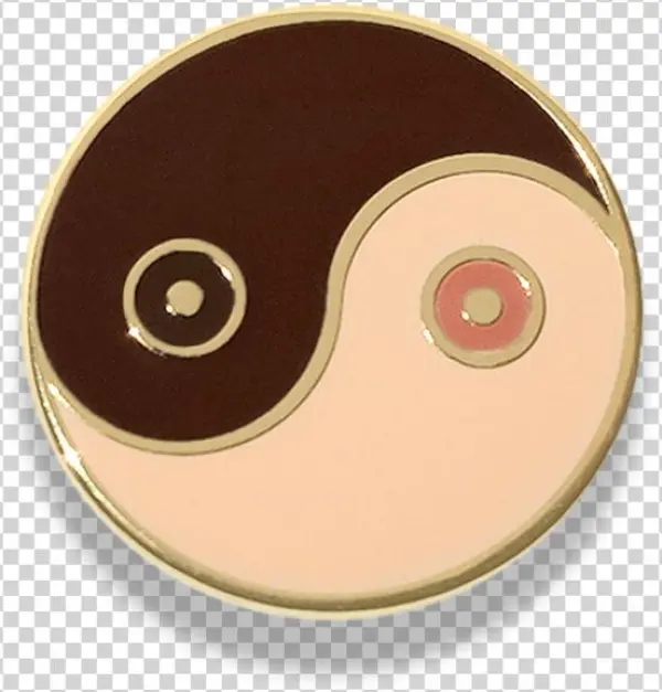 "breast Friends" Lapel Pin