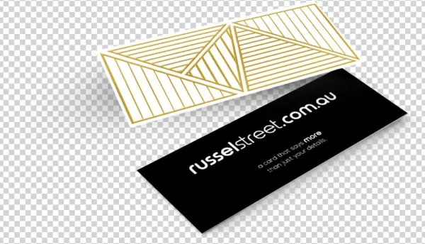 Business Cards Gold Foiling Slim