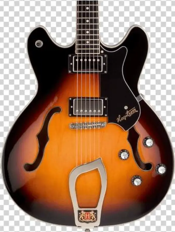 Hagstrom Viking Hero Tobacco Sunburst - Hagstrom Viking Semi-hollowbody Electric Guitar Tobacco