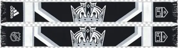 La Kings Authentic Pro Oversized Logo Scarf - Nhl Los Angeles Kings Accent Set - 3pc Large Hockey