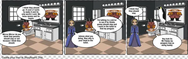 Should Pennies Stay - Storyboard