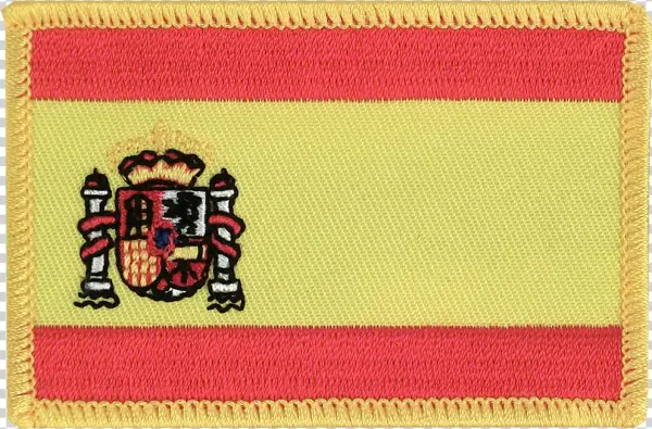 Spain With Crest - Flagline Spain Rectangular Patch