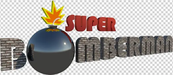Superbomber Man 3d Logo - Logo