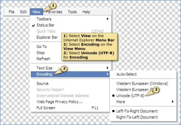 Description - Description - Kb1001 - 3 Encoding - Internet Explorer